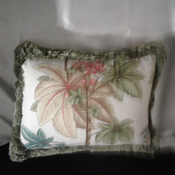New! Accent Pillow Geometric/Tropical